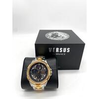 Versus Versace Mens Two Tone Stainless Steel Bracelet Watch VSP1M0421 with Box