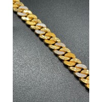 Unisex 22ct Yellow Gold Curb Link Bracelet (Pre-Owned)