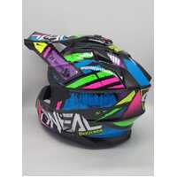 Oneal 1SRS Glitch Multicoloured MX Motocross Helmet Size Large 60cm