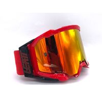 Leatt Velocity 5.5 Adult Off-Road Motorcycle Goggles Anti-Fog with Red Strap