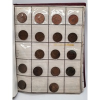 Port Philip Coin Album Assorted Australian Mixed Coins 1910s to 1990s