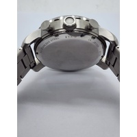 Fossil Nate Chronograph Silver Stainless Steel Oversized Mens Watch JR1353