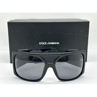 Dolce & Gabbana Oversized Women Sunglasses Black with Crystals DG 4018-B 501/87