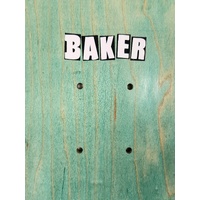 Baker Brand Logo Skate Deck Black Transparent Green Deck Only