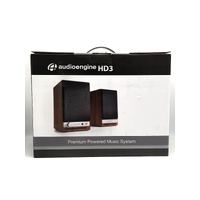 Audioengine HD3 Premium Powered Music System Home Wireless Speakers Walnut