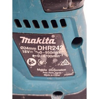 Makita DHR242 18V 24mm Cordless Brushless Rotary Hammer Drill with 5.0Ah Battery