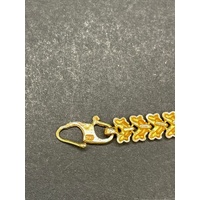 Ladies 22ct Yellow Gold Fancy Link Bracelet