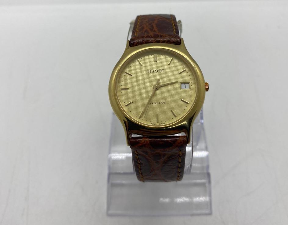 Tissot Stylist Unisex Leather Band Watch Pre owned