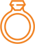 Ring Icon in Orange