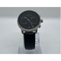 Nordgreen Pioneer 42mm Black Dial Black Leather Watch (Pre-Owned)