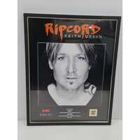 Keith Urban Gold Plaque Record Reaching Gold Sales of RIPCORD (Pre-Owned)