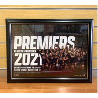 Penrith Panthers 2021 Premiers Sportsprint #0110/1000 with COA (Pre-owned)