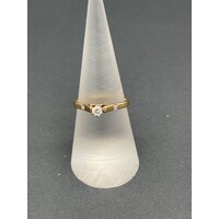 Ladies 18ct Yellow Gold Diamond Ring (Pre-Owned)