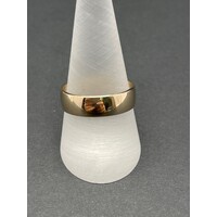 Unisex 9ct Yellow Gold Plain Band Ring (Pre-Owned)