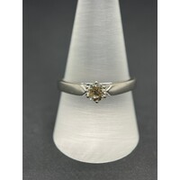 Ladies 9ct White Gold Diamond Engagement Ring