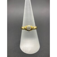 Ladies 18ct Yellow Gold Diamond Ring