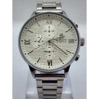 Roberto Carati Jarrod Multifunction Mens Silver Watch Stainless Steel Case