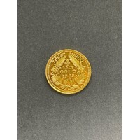 Unisex 22ct Yellow Gold Lakshmi Hindi God 2gram Coin