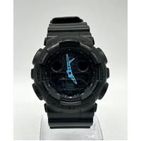 Casio G Shock GA-100C Analog Digital Display Men's Blue Black Resin Band Watch