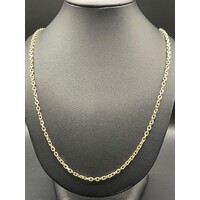 Ladies 14ct Yellow Gold Cable Link Necklace