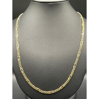 Ladies 9ct Yellow Gold Birdseye/Curb Link Necklace