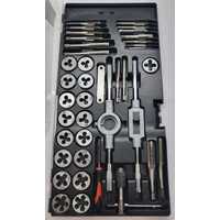 Gripwell PA02015 40 Piece Tap and Die Set Metric Versatile Toolset for Threading