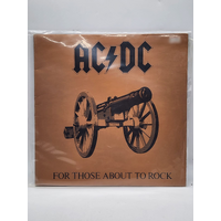 AC/DC APLP.053 For Those About to Rock LP Albert Productions Vinyl Record