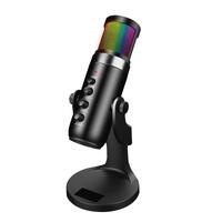 Playmax Streamcast RGB Microphone USB Condenser Plug and Play Design