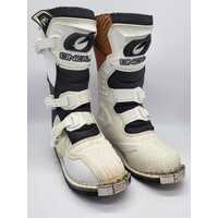 O'Neal Youth Rider Motocross Dirt Bike Boots White Size 4 US 36 EU