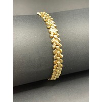 Ladies 14ct Yellow Gold Fancy Link Bracelet