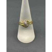 Ladies 18ct Yellow Gold Diamond Ring Set