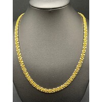 Ladies 21ct Yellow Gold Fancy Link Necklace