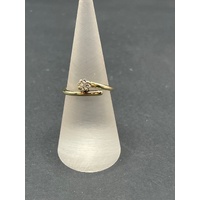 Ladies 9ct Yellow Gold Diamond Ring