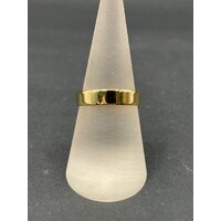 Unisex 18ct Yellow Gold Plain Band Ring