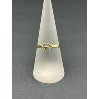 Ladies 18ct Yellow Gold Diamond Ring