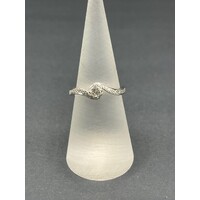 Ladies 18ct White Gold Diamond Ring