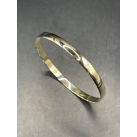 Ladies 9ct Yellow Gold Round Bangle