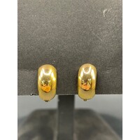 Ladies 18ct Yellow Gold Huggie Hoop Earrings