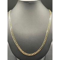 Unisex 9ct Yellow Gold Curb Link Necklace