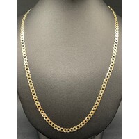 Unisex 9ct Yellow Gold Curb Link Necklace