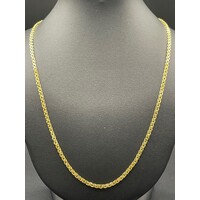 Ladies 18ct Yellow Gold Double Cable Link Necklace