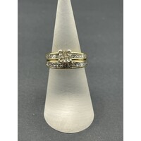 Ladies 18ct Yellow Gold Diamond Ring Set