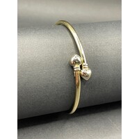 Ladies 14ct Yellow Gold Round Bangle