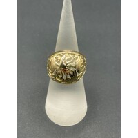 Ladies 14ct Yellow Gold Dragon Design Ring