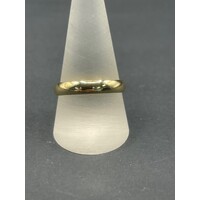 Mens 18ct Yellow Gold Plain Band Ring