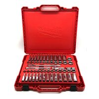 Milwaukee 3/8 Inch Drive 56 Piece Ratchet and Socket Set Imperial and Metric