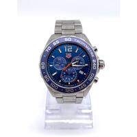 TAG Heuer Formula 1 43mm Blue Dial Steel Aquaracer Chronometer Men's Watch