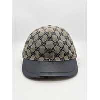 Gucci GG Pattern Logo Printing Splicing Baseball Cap Size L 56 Children’s Cap