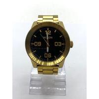 Nixon Take Charge Corporal All Gold Black Stainless Steel Bracelet Men's Watch