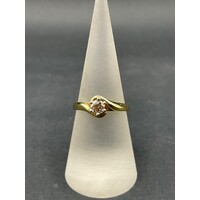 Ladies 18ct Yellow Gold Diamond Engagement Ring